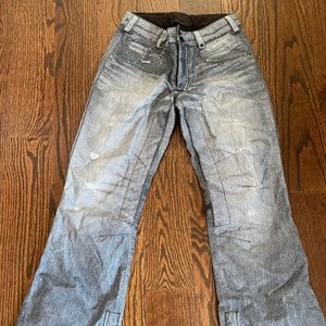 Burton Womens Jeans Ski/Snowboard Pant Black Denim